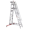 Euroline Premium 32777 Podestleiter fahrbar 12 Stufen