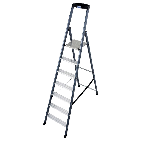 Krause SePro S Stufenstehleiter eloxiert 7 Stufen Krause SePro S Stufenstehleiter eloxiert 7 Stufen-Beschreibung lesen