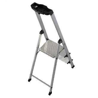 Krause Safety Stufenstehleiter mit Ablage 4 Stufen-Beschreibung lesen