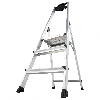 Krause Safety Stufenstehleiter mit Ablage 4 Stufen