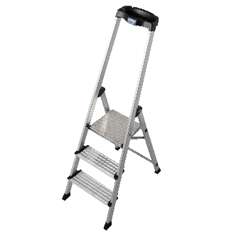 Krause Safety Stufenstehleiter mit Ablage 4 Stufen-Beschreibung lesen