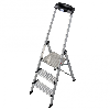 Krause Safety Stufenstehleiter mit Ablage 4 Stufen