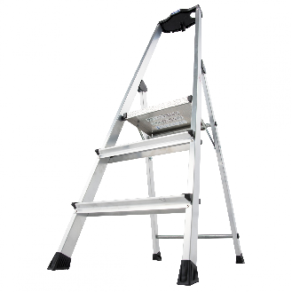Krause Safety Stufenstehleiter mit Ablage 4 Stufen-Beschreibung lesen