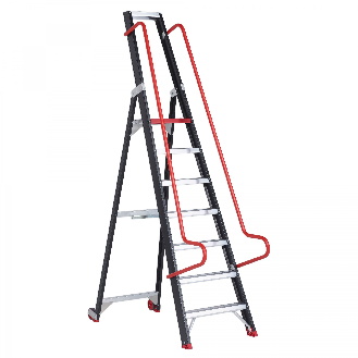 Altrex Taurus Stufenstehleiter mit Rollen TME 7 Stufen-Beschreibung lesen