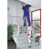 Euroline Premium 31621 Vario-Klappleiter mit Rollen 4x3 Sprossen