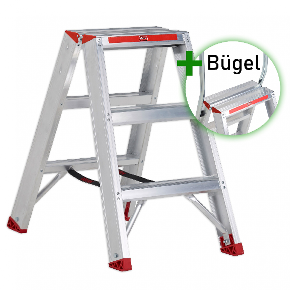 Altrex Sierra beidseitig begehbare Stufenstehleiter SDO 3 Stufen mit Bügel Altrex Sierra beidseitig begehbare Stufenstehleiter SDO 3 Stufen mit Bügel-Beschreibung lesen