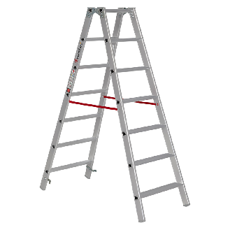 Euroline 20577 Stufenstehleiter 2x7 Stufen-Beschreibung lesen