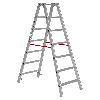 Euroline 20577 Stufenstehleiter 2x7 Stufen