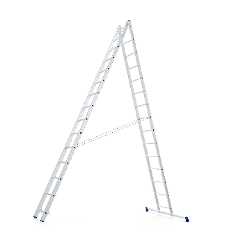 Mehrzweckleiter 2x15 Sprossen-Beschreibung lesen