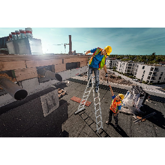 Mehrzweckleiter 2x15 Sprossen-Beschreibung lesen
