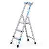 Zarges genietete Stehleiter, eloxiert XLstep S 4 Stufen