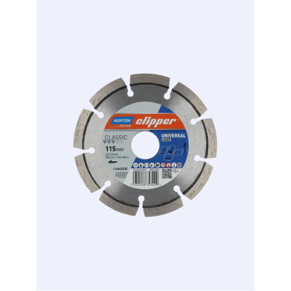 Disco Diamantato Classic Universal Laser mm 115×22.23-Leggi tutto