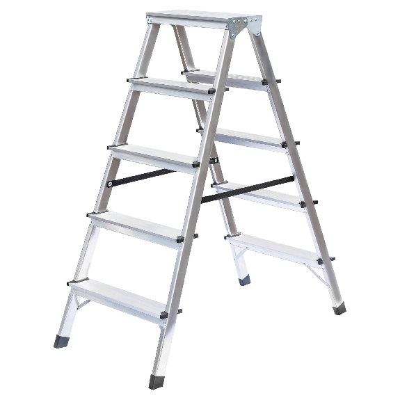 MUNK Doppelleiter 2x5 Stufen MUNK Doppelleiter 2x5 Stufen-Beschreibung lesen