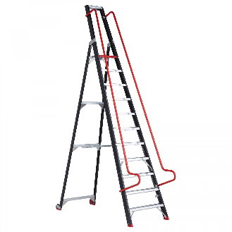 Altrex Taurus Stufenstehleiter mit Rollen TME 11 Stufen-Beschreibung lesen