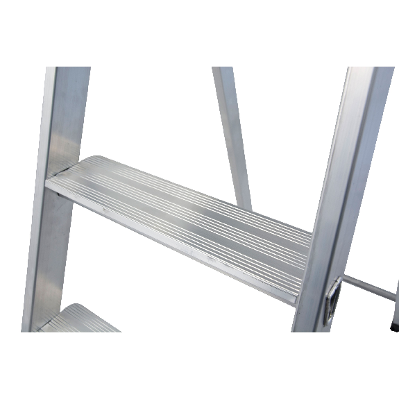 Stehleiter aus Aluminium mit 4 Stufen-Beschreibung lesen