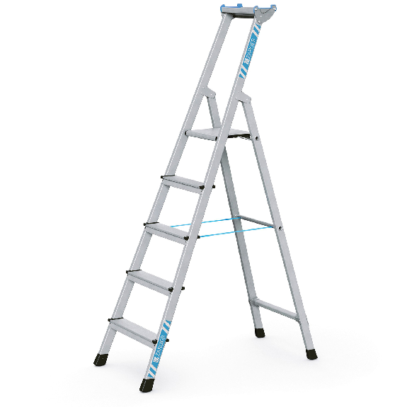 Zarges genietete Stehleiter, eloxiert XLstep S 5 Stufen Zarges genietete Stehleiter, eloxiert XLstep S 5 Stufen-Beschreibung lesen