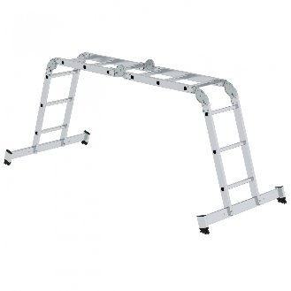 MUNK Vielzweckleiter mit Nivello Traverse 4x3 Sprossen-Beschreibung lesen