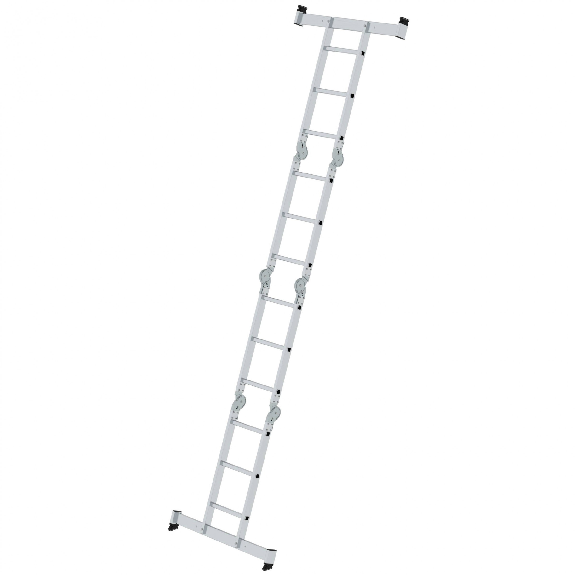 MUNK Vielzweckleiter mit Nivello Traverse 4x3 Sprossen MUNK Vielzweckleiter mit Nivello Traverse 4x3 Sprossen-Beschreibung lesen
