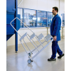 MUNK Arbeitspodest fahrbar mit Stahl-Gitterrost mit Handlauf 5 Stufen MUNK Arbeitspodest fahrbar mit Stahl-Gitterrost mit Handlauf 5 Stufen
