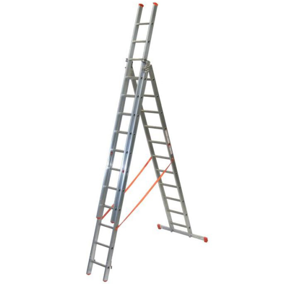 Mehrzweckleiter 3-teilig 3x11 Sprossen-Beschreibung lesen