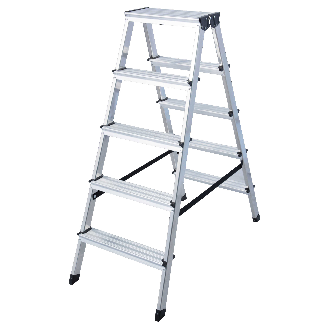 Euroline 619 Stufenstehleiter 2x5 Stufen-Beschreibung lesen