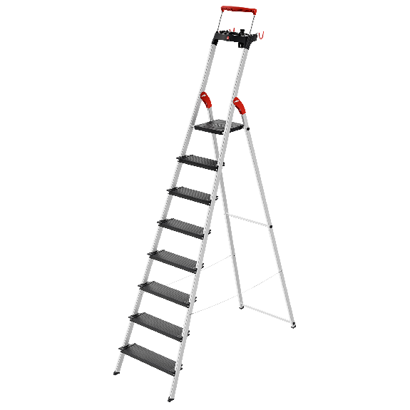 Hailo L100 TopLine Stehleiter 8 Stufen-Beschreibung lesen