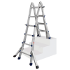 Teleskopleiter mit Dreieckauslegern 4x5 Sprossen