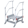 Euroline 514 Anstieg 45° 600mm Stufenbreite 2 Stufen Alu gerieft Euroline 514 Anstieg 45° 600mm Stufenbreite 2 Stufen Alu gerieft