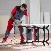 Leiter transformierbar in Werkbank