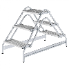 Arbeitsplattform aus Aluminium 2x3 Stufen