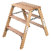 Iller Holz- Gipserbock, beidseitig begehbar mit großer Standfläche 2x3 Stufen und 2,70m AH