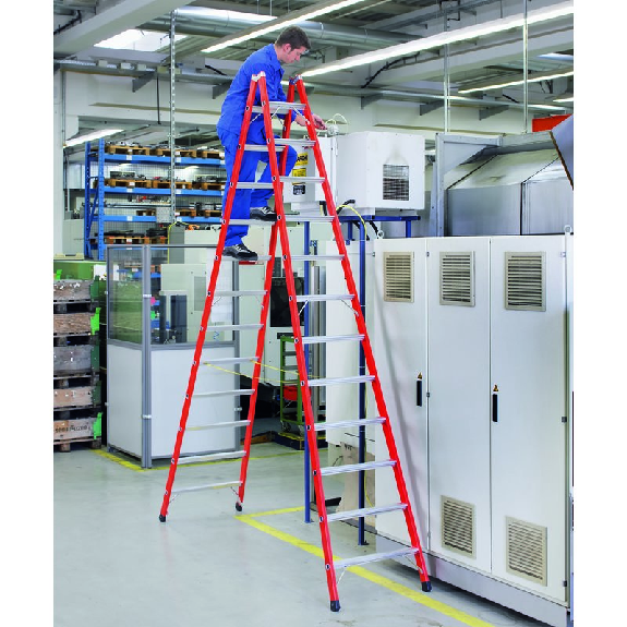 Zarges Breitsprossen-Stehleiter in GFK-Mischbauweise EFAmix B 2x5 Sprossen Zarges Breitsprossen-Stehleiter in GFK-Mischbauweise EFAmix B 2x5 Sprossen-Beschreibung lesen