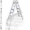 Iller Treppenhausleiter Multilift Ergo Plus eloxiert 2x6 Stufen