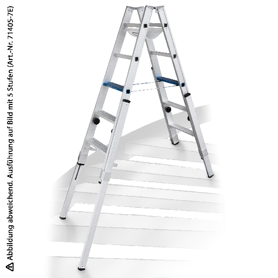 Iller Treppenhausleiter Multilift Ergo Plus eloxiert 2x6 Stufen-Beschreibung lesen