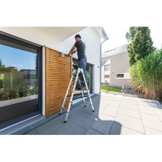 MUNK Sprossenstehleiter 2x6 Sprossen-Beschreibung lesen