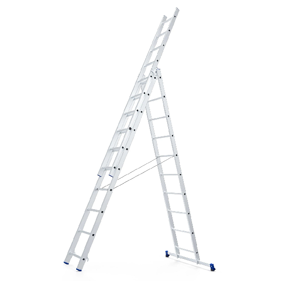 Mehrzweckleiter 3x10 Sprossen-Beschreibung lesen