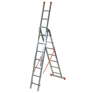 Facal Mehrzweckleiter 3-teilig GENIA S300 3x7 Sprossen-Beschreibung lesen
