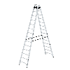 MUNK Sprossenstehleiter 2x14 Sprossen MUNK Sprossenstehleiter 2x14 Sprossen