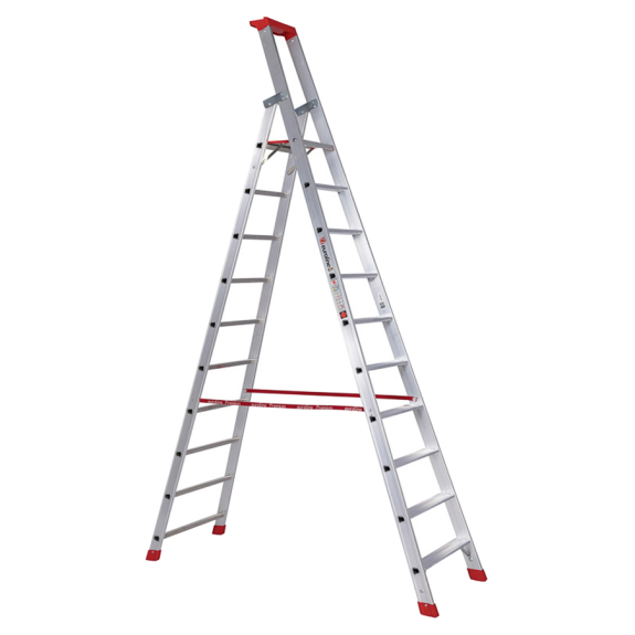 Échelle premium 32577 étape avec des étapes du pont de sécurité 10 étapes-Leer más
