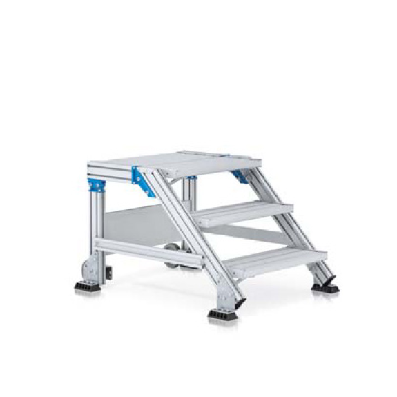 Zarges Treppenpodest 60° 800mm Stufenbreite 4 Stufen Zarges Treppenpodest 60° 800mm Stufenbreite 4 Stufen-Beschreibung lesen