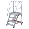 Euroline 513 Wartungsbühne 60° 800mm Stufenbreite 4 Stufen Alu gerieft