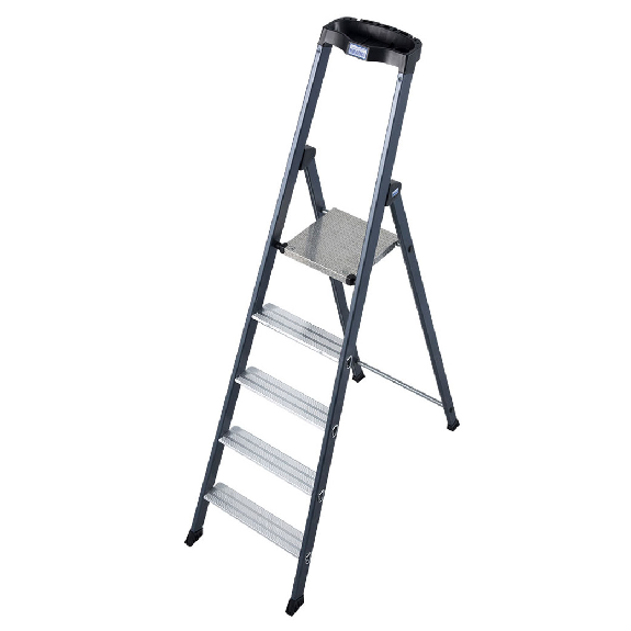 Krause SePro S Stufenstehleiter eloxiert 5 Stufen Krause SePro S Stufenstehleiter eloxiert 5 Stufen-Beschreibung lesen