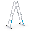 Vielzweckleiter 2x3+2x4 Sprossen