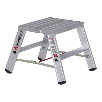 Euroline Premium 30581 Stufenstehleiter breit 2x2 Stufen-Beschreibung lesen