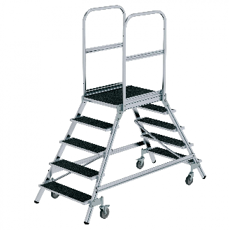 MUNK Podestleiter fahrbar R13 Korund 2x5 Stufen-Beschreibung lesen