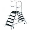 MUNK Podestleiter fahrbar R13 Korund 2x5 Stufen MUNK Podestleiter fahrbar R13 Korund 2x5 Stufen