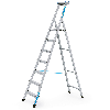 Zarges genietete Stehleiter, eloxiert XLstep S 7 Stufen Zarges genietete Stehleiter, eloxiert XLstep S 7 Stufen