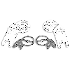 Teleskopleiter aus Aluminium 2x4 / 2x5 Sprossen