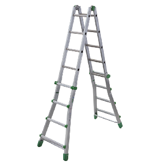Facal Teleskopleiter Euro Briko S600 2x4 / 2x5 Sprossen-Beschreibung lesen