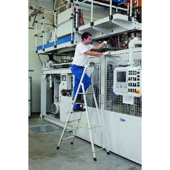 Zarges genietete Stehleiter, eloxiert Xlstep S 10 Stufen Zarges genietete Stehleiter, eloxiert Xlstep S 10 Stufen-Beschreibung lesen